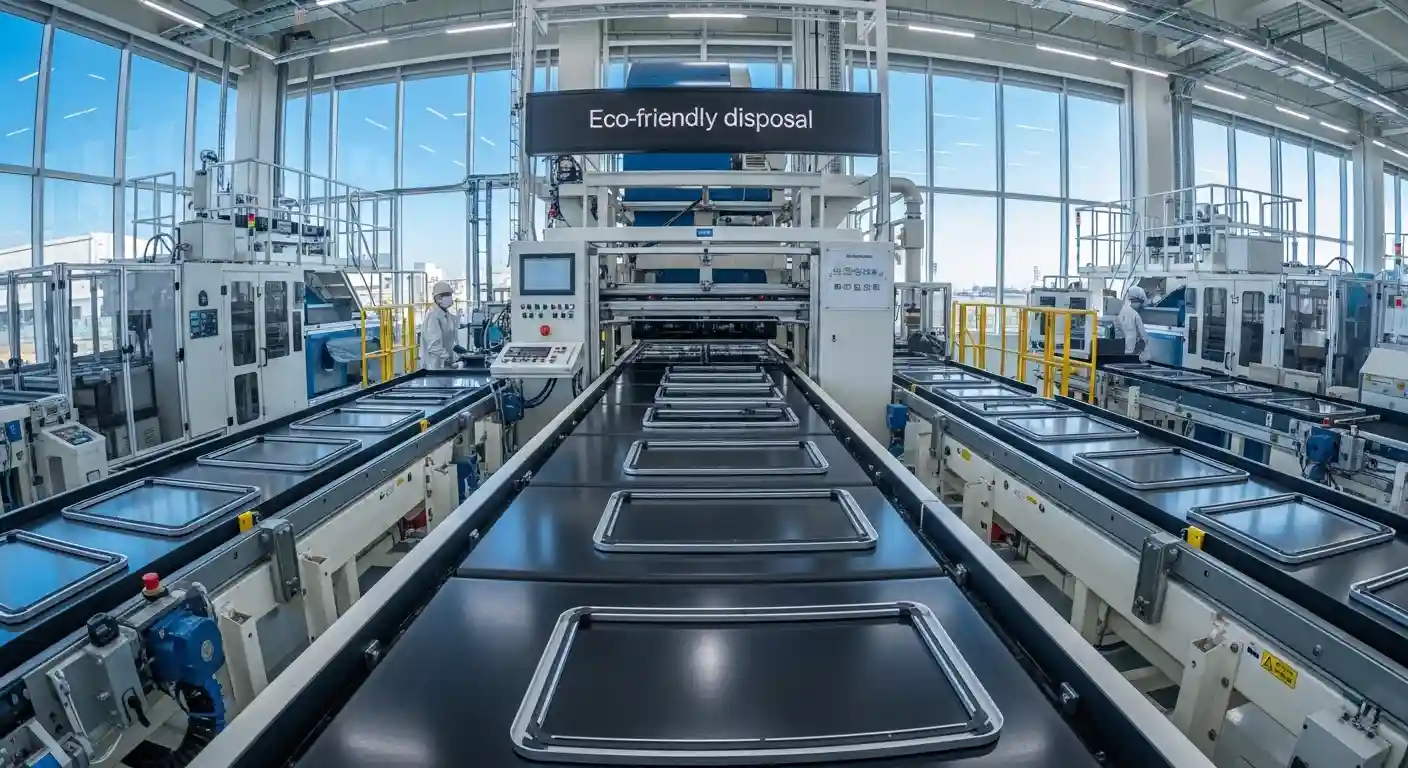 2026年最新の太陽光パネルリサイクル工場での高度な分離処理工程。