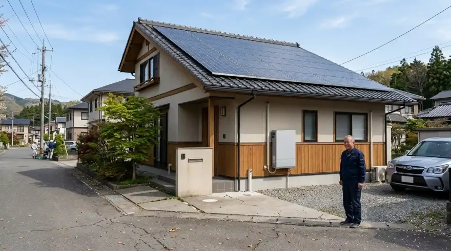地震発生時における太陽光発電パネルと蓄電池の安全点検と非常用給電